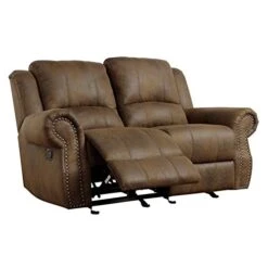 Coaster Furniture Sir Rawlinson Gliding Reclining Loveseat With Nailhead Studs Buckskin Brown 650152 -Amazon Store 41aCvCS1cBL