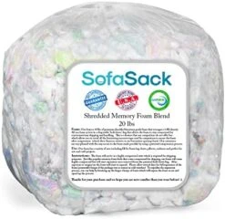 Sofa Sack Shredded Foam Refill: Memory Foam Filling Refill For Bean Bags, Dog Beds And Pillows, 30lbs, Multi-Color -Amazon Store 41aTjMZfFfL. AC