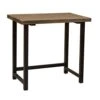 Alaterre Furniture Pomona Rustic Vintage Industrial 48" Kitchen Dining Table With Solid Pine Wood Top And Metal Legs, Featuring Exquisite Workmanship, Natural Finish, And Long Lasting Durability