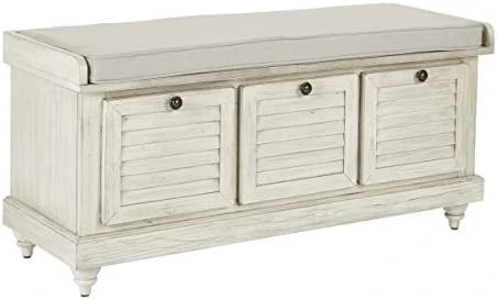 OSP Home Furnishings Dover Bench Antique Grey 10 OSP Home Furnishings Dover Bench Antique Grey - Image 8