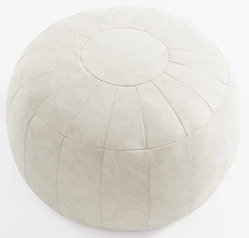 C COMFORTLAND Unstuffed Faux Suede Ottoman Pouf, Round Foot Rest Poof Ottomans, Floor Foot Stool Poufs, Bean Bag Chair Cover With Storage For Living Room, Bedroom, Or Wedding Gifts Yellow 13 C COMFORTLAND Unstuffed Faux Suede Ottoman Pouf, Round Foot Rest Poof Ottomans, Floor Foot Stool Poufs, Bean Bag Chair Cover With Storage For Living Room, Bedroom, Or Wedding Gifts Yellow - Image 11