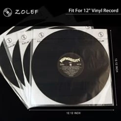 Vinyl Record Inner Sleeves 100 Pack For 12" Lp, 3-Ply Anti Static Soft Inner Sleeve With Archival Paper Enclosed For 33 RPM LP Protection (12" 100P) -Amazon Store 41am4QCQggL