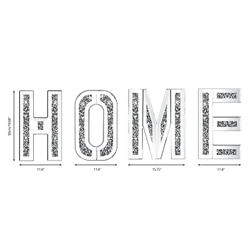 SHYFOY Home Letter For Wall Decor, Mirrored Crushed Diamond Living Room Letter Wall Decor, Large 3D Wall Art Sign Home Decorations For Living Room 5 SHYFOY Home Letter For Wall Decor, Mirrored Crushed Diamond Living Room Letter Wall Decor, Large 3D Wall Art Sign Home Decorations For Living Room - Image 3