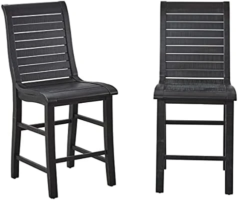 Progressive Furniture Willow Counter Chair (2/Ctn), Dark Gray 8 Progressive Furniture Willow Counter Chair (2/Ctn), Dark Gray - Image 6