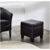 FIRST HILL FHW Living Storage Ottoman, Small, Black -Amazon Store 41b8qpRhhTL