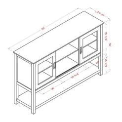 Mixcept 55" Modern And Contemporary Sideboard Buffet Cabinet Wood Console Table Storage Cabinet With Sliding Doors Kitchen Dining Room Furniture, Gray 10 Mixcept 55" Modern And Contemporary Sideboard Buffet Cabinet Wood Console Table Storage Cabinet With Sliding Doors Kitchen Dining Room Furniture, Gray -Amazon Store 41bQ7TyQskL