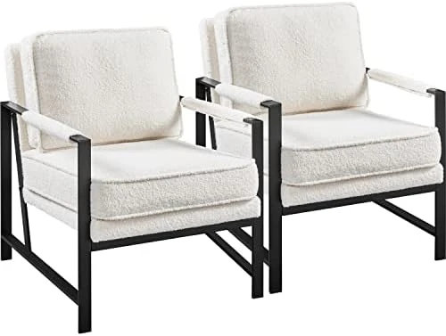 Yaheetech PU Leather Armchairs, Retro Leisure Accent Chair With Extra Soft Padded And Cushion, 105 Degree Slant Back, Modern Reading Arm Chair For Living Room/Office/Bedroom/Study, 2pcs, Light Brown 10 Yaheetech PU Leather Armchairs, Retro Leisure Accent Chair With Extra Soft Padded And Cushion, 105 Degree Slant Back, Modern Reading Arm Chair For Living Room/Office/Bedroom/Study, 2pcs, Light Brown - Image 8