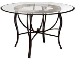Hillsdale Furniture Dining Table, Black Gold/Slate Mosaic