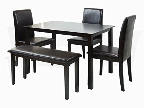 3 Pc Dining Room Dinette Kitchen Set Square Table And 2 Fallabella Chairs Classic Style Solid Wood Espresso Finish Rattan Wicker Furniture 9 3 Pc Dining Room Dinette Kitchen Set Square Table And 2 Fallabella Chairs Classic Style Solid Wood Espresso Finish Rattan Wicker Furniture - Image 7