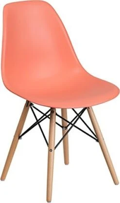 Flash Furniture Elon Series White Plastic Chair With Wooden Legs -Amazon Store 41bUcbAMf2L. AC