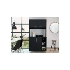 Boahaus Rouen Pantry (Black Wengue)