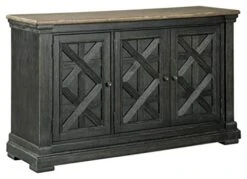 Signature Design By Ashley Tyler Creek-Dining Server, 3-Door, Antique Black