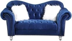 Morden Fort Chesterfield Sofa, 82" W Velvet Tufted Upholstery Sofas, Classic Couches For Living Room Furniture Sets, Beige -Amazon Store 41bfCCO31S. AC