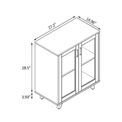 Panana Kitchen Buffet Server Table Accent Sideboard Cupboard Server Buffet Console Table With Doors Cabinet(27inch, Black) -Amazon Store 41buk31yOHL