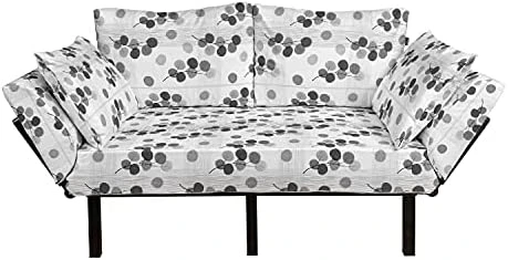 Ambesonne Airplanes Futon Couch, Minimalist Modern Pattern Of Wanderlust Themed Aviation Dash Lines Ornament, Daybed With Metal Frame Upholstered Sofa For Living Dorm, Loveseat, Cream And Grey 16 Ambesonne Airplanes Futon Couch, Minimalist Modern Pattern Of Wanderlust Themed Aviation Dash Lines Ornament, Daybed With Metal Frame Upholstered Sofa For Living Dorm, Loveseat, Cream And Grey - Image 14