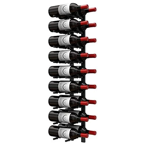 Ultra Wine Racks Wall Mounted Wine Racks (3 Foot 2 Deep, Matte Black) 3 Ultra Wine Racks Wall Mounted Wine Racks (3 Foot 2 Deep, Matte Black)
