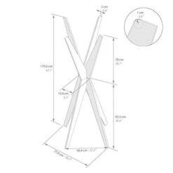 Mobili Fiver, Coat Rack, Emma Rustic Oak, Made In Italy -Amazon Store 41c881hoPhL