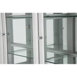 Michael Amini Melrose Plaza Contemporary Wood & Glass China Cabinet In Dove Gray 8 Michael Amini Melrose Plaza Contemporary Wood & Glass China Cabinet In Dove Gray -Amazon Store 41c8OycKsDL