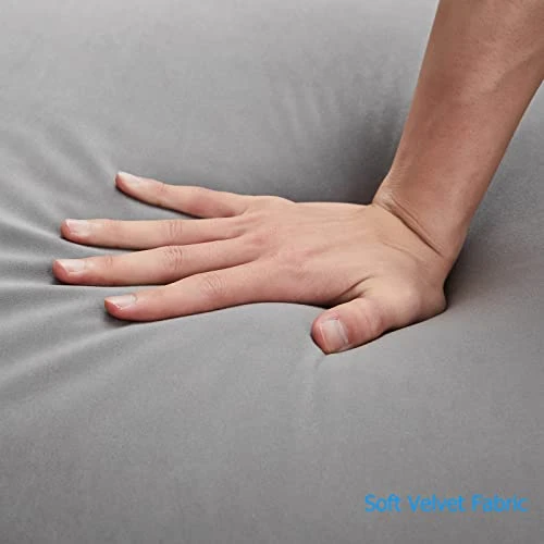 Mikibama Velvet Loveseat Sofa Couch Set For Living Room, Modern Decor Furniture Tufted Sofa Set With Nailhead Acrylic Legs And 2 Pillows For Bedroom, Hall(Grey) 6 Mikibama Velvet Loveseat Sofa Couch Set For Living Room, Modern Decor Furniture Tufted Sofa Set With Nailhead Acrylic Legs And 2 Pillows For Bedroom, Hall(Grey) - Image 4