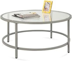 Best Choice Products 36in Modern Round Tempered Glass Accent Side Coffee Table For Living Room, Dining Room, Tea, Home Décor W/Metal Frame, Non-Marring Foot Caps - Black 14 Best Choice Products 36in Modern Round Tempered Glass Accent Side Coffee Table For Living Room, Dining Room, Tea, Home Décor W/Metal Frame, Non-Marring Foot Caps - Black -Amazon Store 41cDtQ0fxTL. AC