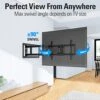 Mounting Dream Long Arm TV Wall Mount For Most 42-90 Inch TV, 40 Inch Long Extension TV Mount Swivel And Tilt, Full Motion TV Mount Fits Max VESA 800x400mm, 150 Lbs. Loading, 16”,18”, 24” Studs