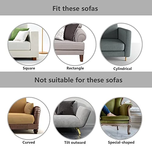 32.8 Feet Under Sofa Toy Blocker,Adjustable Gap Bumper,Sectional Connectors For Sliding Sofas,Bumper Guard For Avoid Things Sliding Under Couch & Furniture(Include 19.6" Adhesive Mounting Strap) 7 32.8 Feet Under Sofa Toy Blocker,Adjustable Gap Bumper,Sectional Connectors For Sliding Sofas,Bumper Guard For Avoid Things Sliding Under Couch & Furniture(Include 19.6" Adhesive Mounting Strap) - Image 5