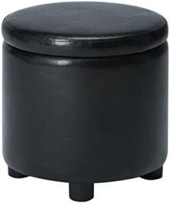 Designs4Comfort Round Accent Storage Ottoman With Reversible Tray Lid 15 Designs4Comfort Round Accent Storage Ottoman With Reversible Tray Lid -Amazon Store 41cWBGQJ L. AC