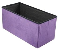 Sorbus Storage Ottoman Bench – Collapsible/Folding Bench Chest With Cover – Perfect Toy And Shoe Chest, Hope Chest, Pouffe Ottoman, Seat, Foot Rest, – Contemporary Faux Suede (Purple) -Amazon Store 41cgoLT5cAL