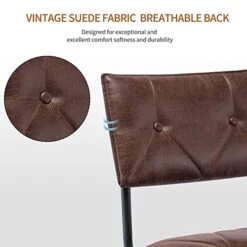 BV Dining Chair Set Of 2, Vintage Suede Mid Century Dining Chair, Suede Fabric Chairs With Metal Chrome Legs For Kitchen, Dining Room, Living Room 12 BV Dining Chair Set Of 2, Vintage Suede Mid Century Dining Chair, Suede Fabric Chairs With Metal Chrome Legs For Kitchen, Dining Room, Living Room -Amazon Store 41cjTiriZFL