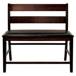 Lexicon Mantello Wood Counter Height Dining Bench With Back In Cherry -Amazon Store 41coYtDsdUS