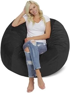 Chill Sack Bean Bag Chair Cover, 8-feet, Microsuede - Purple -Amazon Store 41coq8QxzL. AC