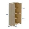 Cozy Castle Oak 71" Kitchen Pantry Storage Cabinet, Tall Freestanding Pantry Cabinet With Doors And Adjustable Shelves For Kitchen, Living Room