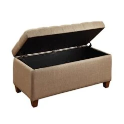 Coaster Home Furnishings Tufted Storage Bench Dark Navy, 18" D X 38" W X 18" H -Amazon Store 41cs3lBUkML