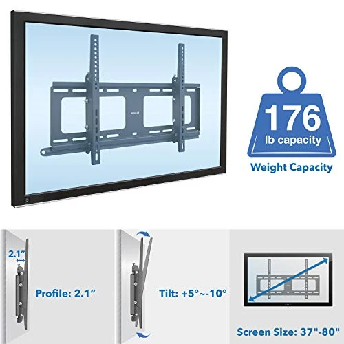 Mount-It! Weatherproof TV Wall Mount | Lockable & Tilting 2.1" Low Profile Design Fits 37 38 42 50 55 58 60 65 70 75 80 Inch Televisions | VESA Compatible Up To 600x400mm | 176 Pound Capacity 6 Mount-It! Weatherproof TV Wall Mount | Lockable & Tilting 2.1" Low Profile Design Fits 37 38 42 50 55 58 60 65 70 75 80 Inch Televisions | VESA Compatible Up To 600x400mm | 176 Pound Capacity - Image 4