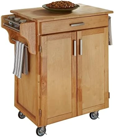 Homestyles Cuisine Kitchen Cart, Off White, Granite Top 10 Homestyles Cuisine Kitchen Cart, Off White, Granite Top - Image 8