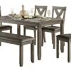 Homelegance 6-Piece Pack Dinette Set, Gray