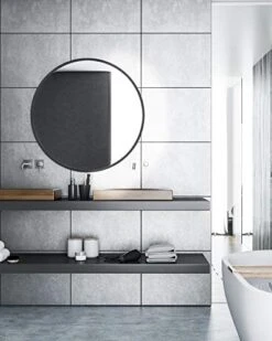 X Home 36-Inch Black Round Mirror With Metal Frame, Modern Circle Wall Mirror For Bathroom, Home Decor - Wall Mounted 13 X Home 36-Inch Black Round Mirror With Metal Frame, Modern Circle Wall Mirror For Bathroom, Home Decor - Wall Mounted -Amazon Store 41dGRalKIQL