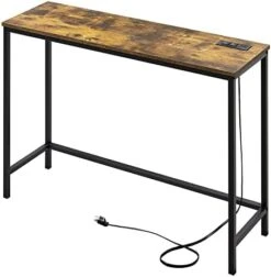 Lifewit 39.4” Console Entryway Table With 2 Power Outlets And 2 USB Ports,Industrial Narrow Sofa Table For Hallway, Living Room,Bedroom,Kitchen, Metal Frame, Rustic Brown, Easy Assembly 19 Lifewit 39.4” Console Entryway Table With 2 Power Outlets And 2 USB Ports,Industrial Narrow Sofa Table For Hallway, Living Room,Bedroom,Kitchen, Metal Frame, Rustic Brown, Easy Assembly -Amazon Store 41dLpuHb8L. AC