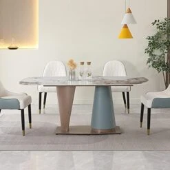 Montary 7 Piece Dining Table Set, Dining Table And Chairs Set, Metal Macaron Dining Table Set For 6, Pandora Marble Dining Table With 6 Chairs For Kitchen, Dining Room -Amazon Store 41dMoXl0e0L. AC