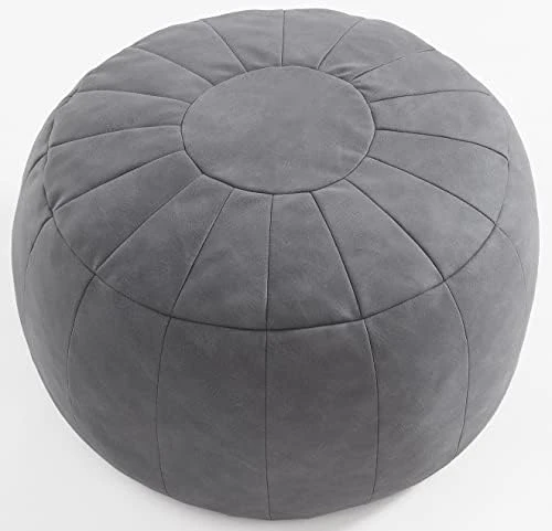 C COMFORTLAND Unstuffed Faux Suede Ottoman Pouf, Round Foot Rest Poof Ottomans, Floor Foot Stool Poufs, Bean Bag Chair Cover With Storage For Living Room, Bedroom, Or Wedding Gifts Yellow 12 C COMFORTLAND Unstuffed Faux Suede Ottoman Pouf, Round Foot Rest Poof Ottomans, Floor Foot Stool Poufs, Bean Bag Chair Cover With Storage For Living Room, Bedroom, Or Wedding Gifts Yellow - Image 10