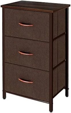 AZL1 Life Concept 3 Drawers Fabric Dresser Storage Tower, Light Grey & Storage Dresser Furniture Unit - Large Standing Organizer Chest, Light Grey -Amazon Store 41dcNrYv zL. AC