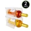 Zeeych Set Of 2 Wine Rack Holder,Stackable Wine And Water Bottle Organizer For Kitchen Countertop, Pantry, Fridge,Convenient Storage For Wine,Beer, Soda,seltzer,pop Bottles,2 Pack - Clear 2 Zeeych Set Of 2 Wine Rack Holder,Stackable Wine And Water Bottle Organizer For Kitchen Countertop, Pantry, Fridge,Convenient Storage For Wine,Beer, Soda,seltzer,pop Bottles,2 Pack - Clear -Amazon Store 41dltJYrPfS