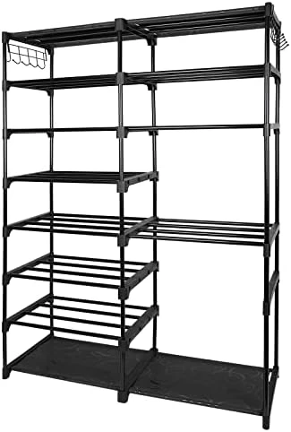 NIUBER 9 Tier Shoe Rack Sturdy Large Show Rack Heavy Duty For Entryway Shoe Shelves For Closet Shoe Rack Organizer For Entryway 9 NIUBER 9 Tier Shoe Rack Sturdy Large Show Rack Heavy Duty For Entryway Shoe Shelves For Closet Shoe Rack Organizer For Entryway - Image 7