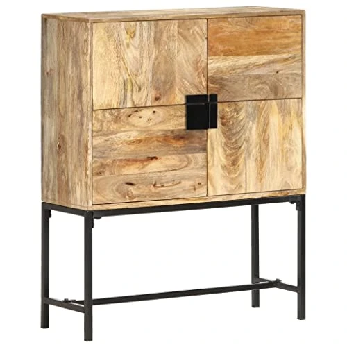 Highboard 31.5"x11.8"x39.4" Solid Mango Wood 3 Highboard 31.5"x11.8"x39.4" Solid Mango Wood
