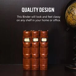 Bellagio-Italia Tuscany CD/DVD Storage Binder Set - Leather - 144-Disc Capacity - Storage Organizer For DVDs, CDs, Blu Rays, & Video Games - Acid-Free Binder Organizer Sheets - 3 Pack - Cognac -Amazon Store 41eI9vL56HL