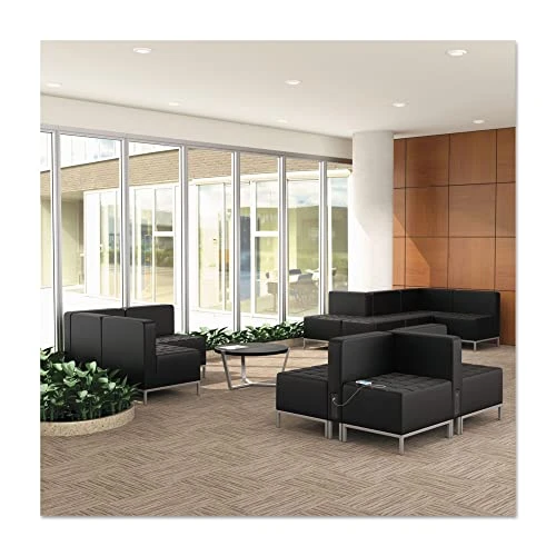 Alera ALEQB8116 Alera Qub Series Armless L Sectional, 26 3/8 X 26 3/8 X 30 1/2, Black 4 Alera ALEQB8116 Alera Qub Series Armless L Sectional, 26 3/8 X 26 3/8 X 30 1/2, Black - Image 2