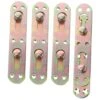 VARAKA 4pcs Bed Hinge Headboard Brackets Bed Rail Fasteners Bed Rail Mounting Brackets Bed Railing L Brackets Heavy Duty Access