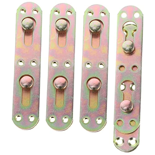 VARAKA 4pcs Bed Hinge Headboard Brackets Bed Rail Fasteners Bed Rail Mounting Brackets Bed Railing L Brackets Heavy Duty Access 3 VARAKA 4pcs Bed Hinge Headboard Brackets Bed Rail Fasteners Bed Rail Mounting Brackets Bed Railing L Brackets Heavy Duty Access