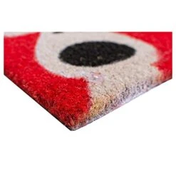 Calloway Mills 101801729 Peeking Reindeer Doormat, 17" X 29", Red/White -Amazon Store 41eVsryRtbL