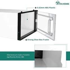 YITAHOME XL Shoe Storage Box, Set Of 12 Shoe Storage Organizers Stackable Shoe Storage Box Rack Containers Drawers - X-Large Size -Amazon Store 41eWCv5LwkS